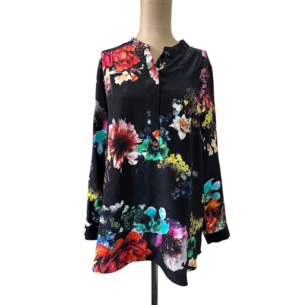 Amanda Uprichard Floral Silk Blouse